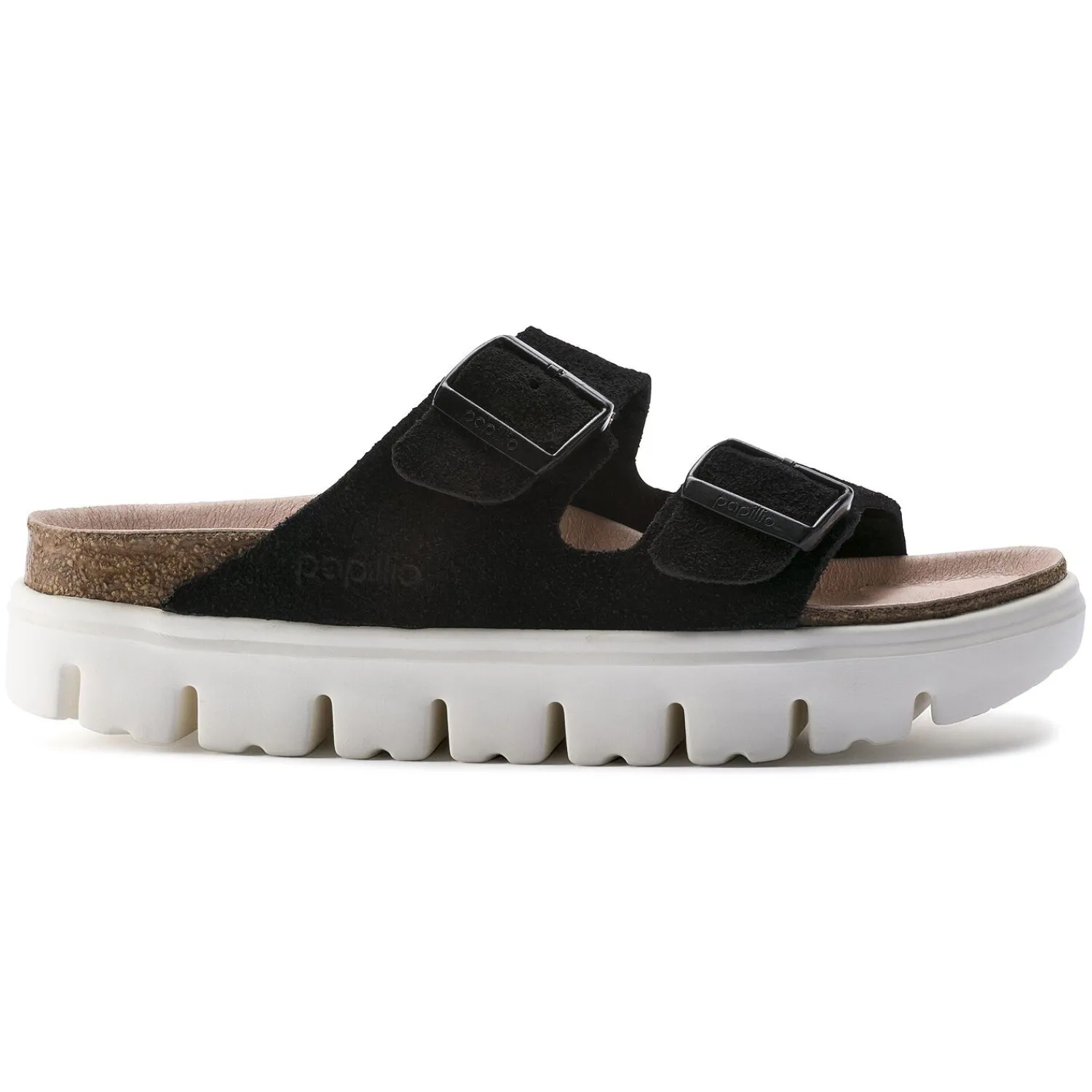 Cheap Birkenstock Arizona Chunky Suede Black