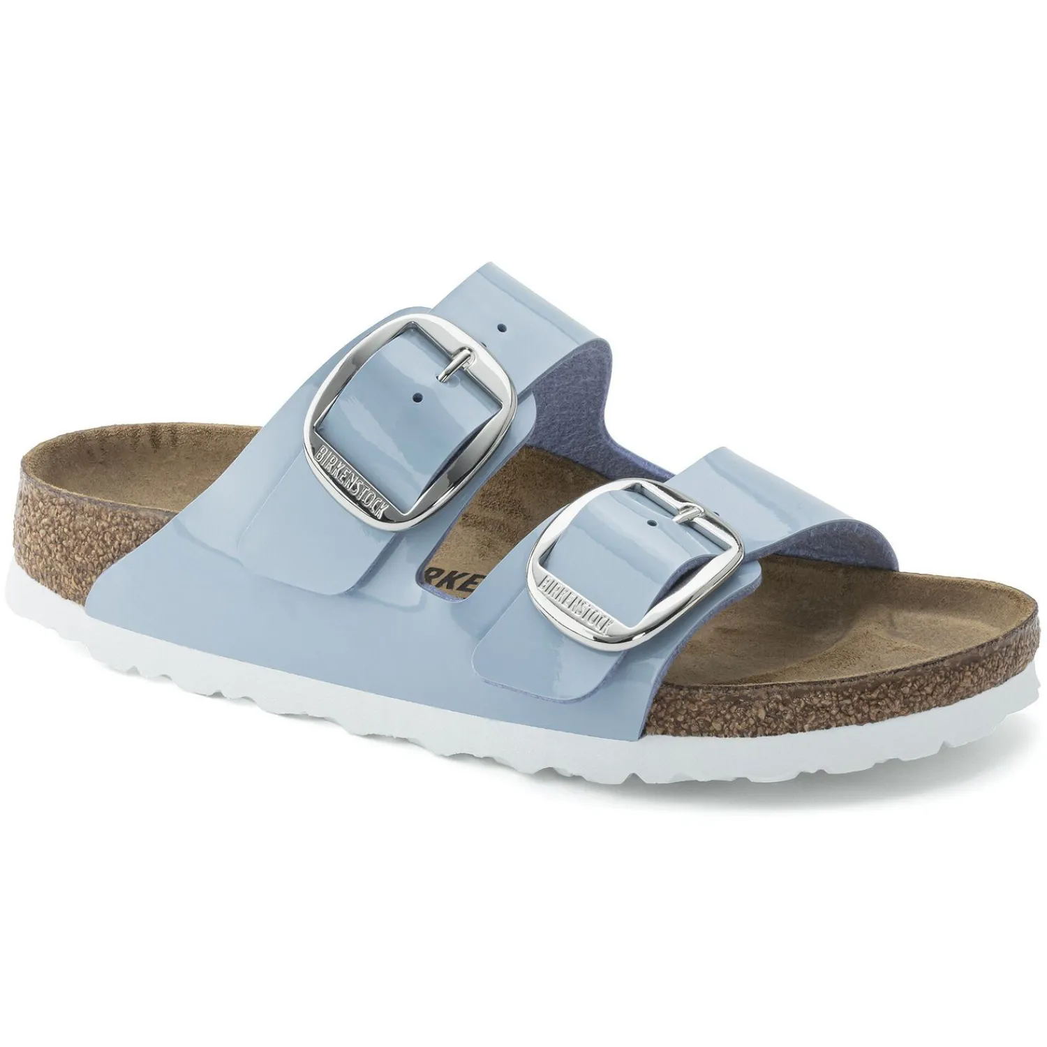 Best Birkenstock Arizona Big Buckle Patent Dove Blue
