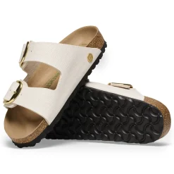 Cheap Birkenstock Arizona Big Buckle Rivet Logo Canvas Eggshell