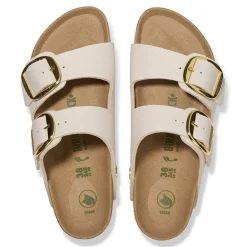 Cheap Birkenstock Arizona Big Buckle Rivet Logo Canvas Eggshell