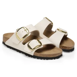 Cheap Birkenstock Arizona Big Buckle Rivet Logo Canvas Eggshell