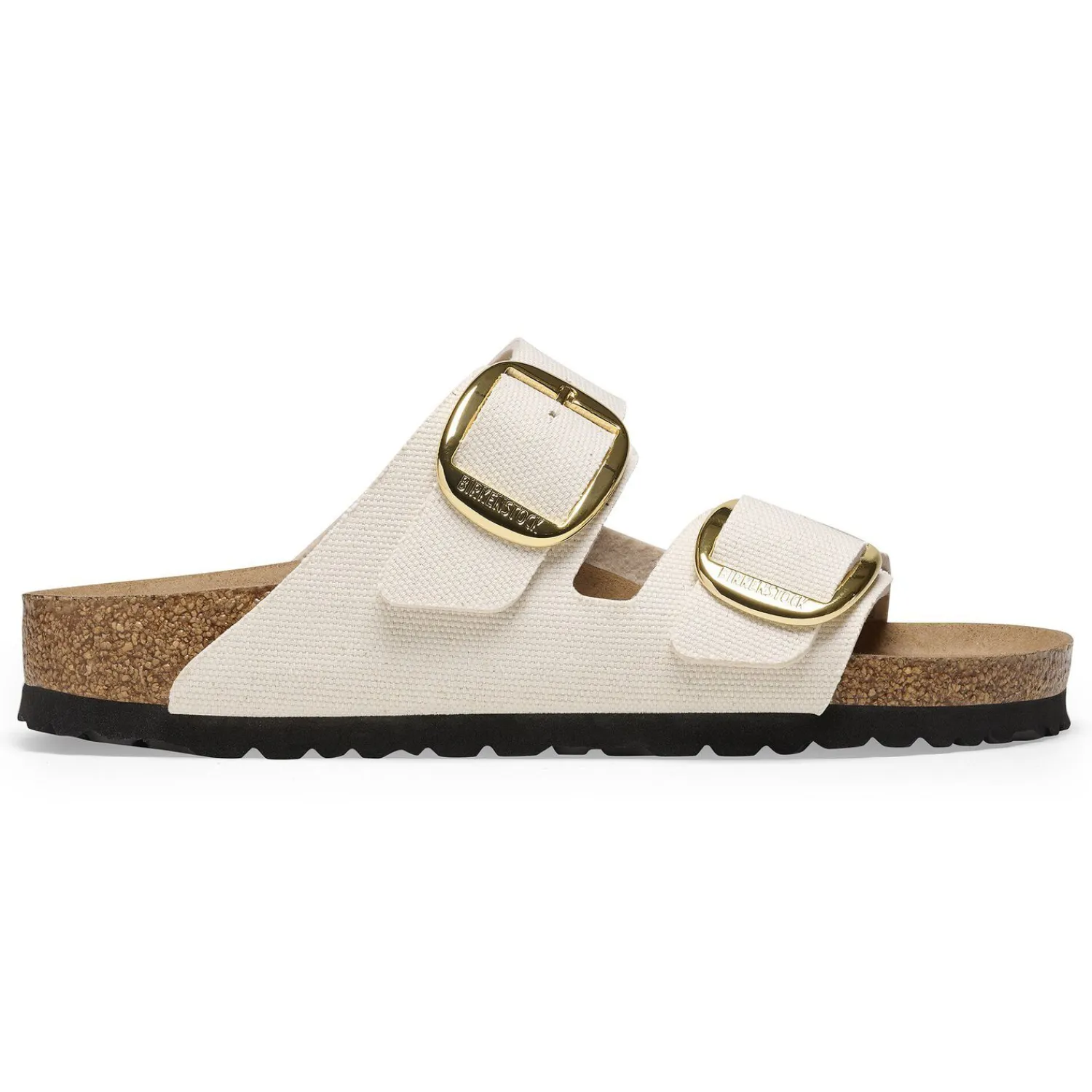Cheap Birkenstock Arizona Big Buckle Rivet Logo Canvas Eggshell