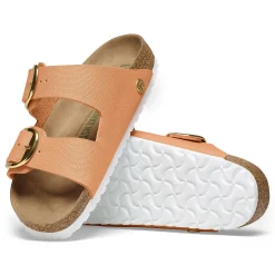 Cheap Birkenstock Arizona Big Buckle Rivet Logo Vegan Canvas Papaya