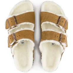 Discount Birkenstock Arizona En Fourrure D'Agneau Mink