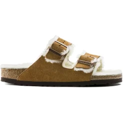 Discount Birkenstock Arizona En Fourrure D'Agneau Mink
