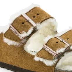 Discount Birkenstock Arizona En Fourrure D'Agneau Mink