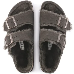 Cheap Birkenstock Arizona En Fourrure D'Agneau Mocha