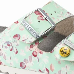 Online Birkenstock Arizona Esd Flower Field Mint