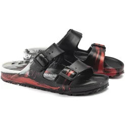 Best Birkenstock Arizona Essentials Multi Color Red/Black/White