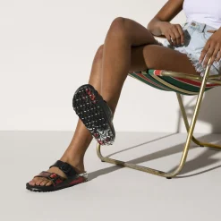 Best Birkenstock Arizona Essentials Multi Color Red/Black/White