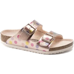 Hot Birkenstock Arizona Kids Electric Metallic Dots Copper