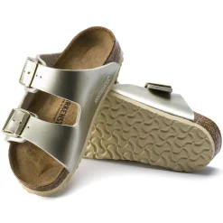 New Birkenstock Arizona Kids Electric Metallic Gold