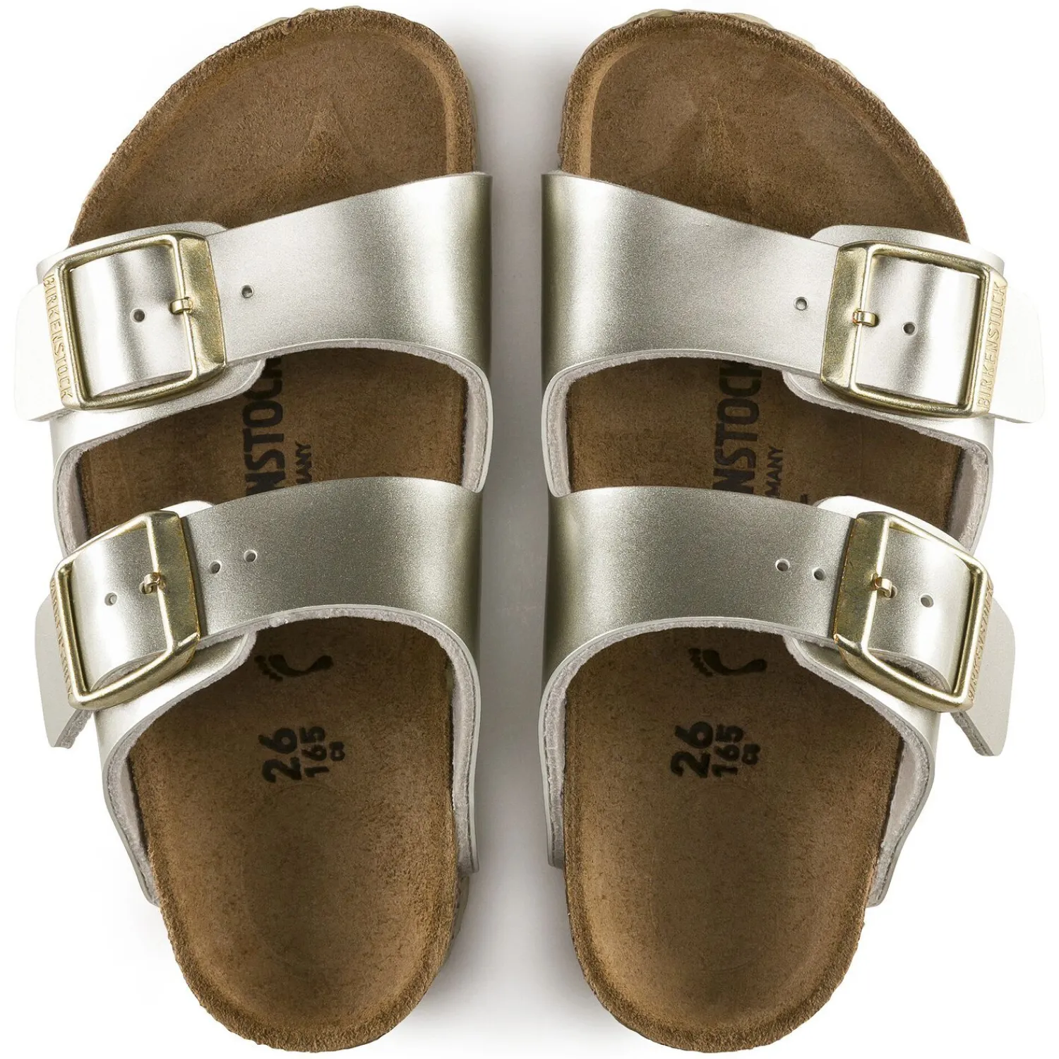 New Birkenstock Arizona Kids Electric Metallic Gold
