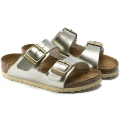 New Birkenstock Arizona Kids Electric Metallic Gold