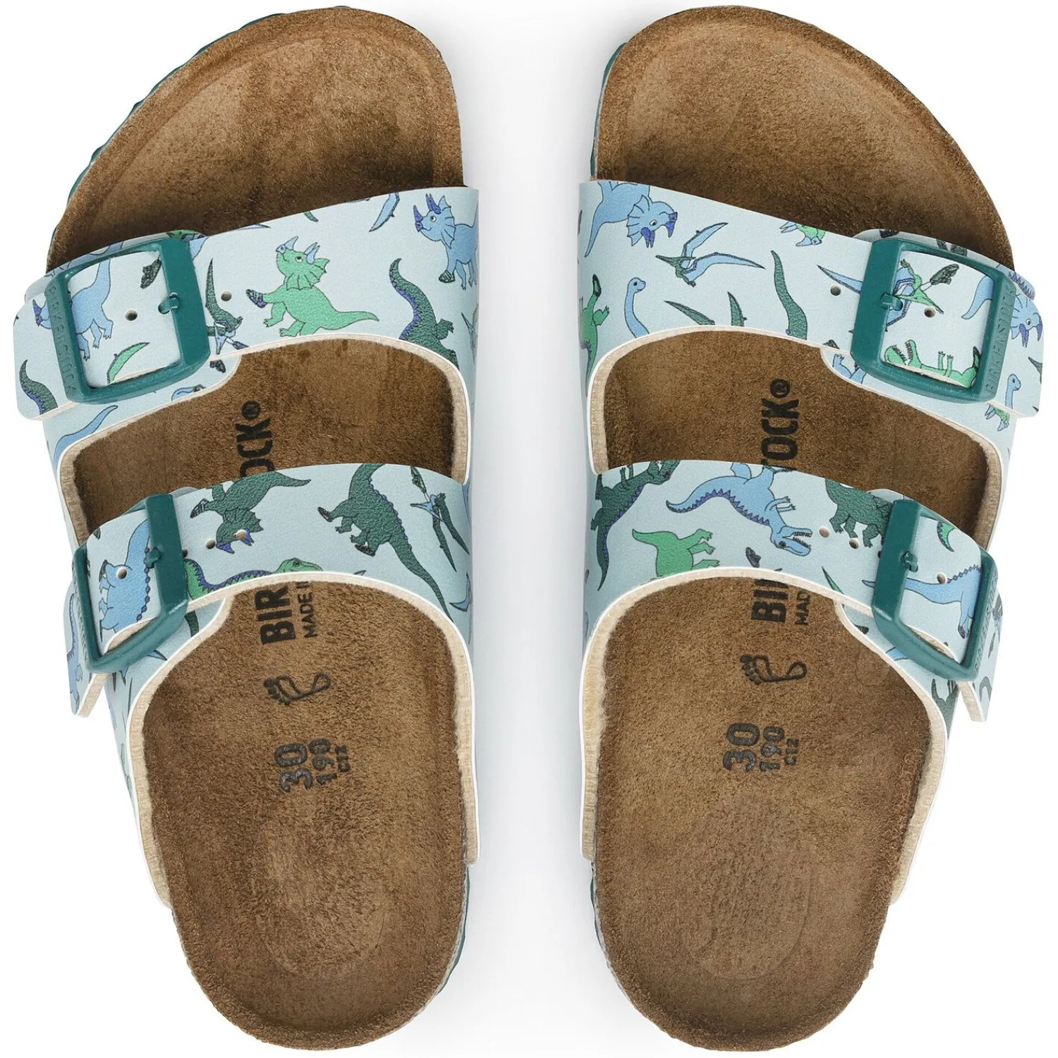 Discount Birkenstock Arizona Kids Big Dino Light Blue