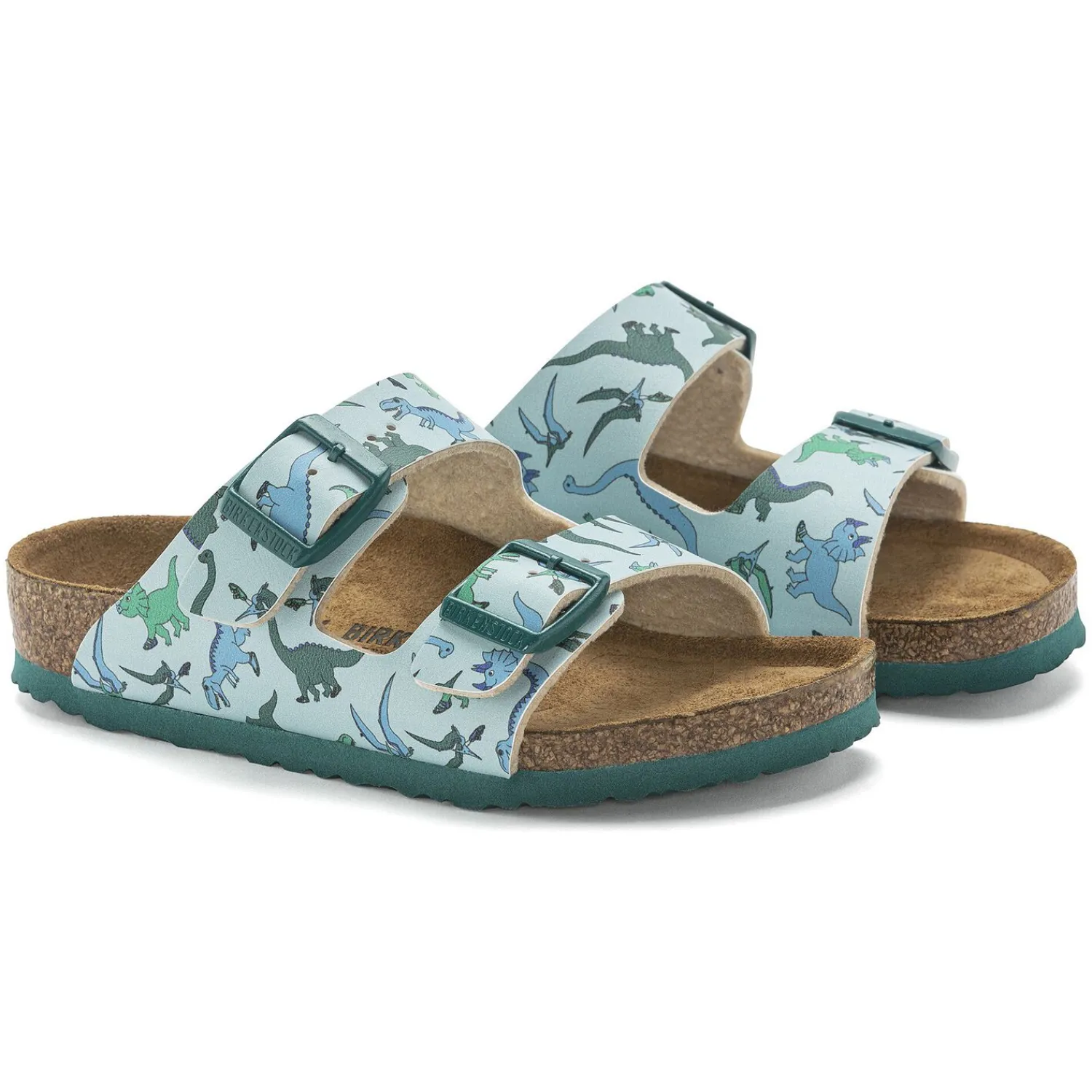 Discount Birkenstock Arizona Kids Big Dino Light Blue
