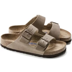 Cheap Birkenstock Arizona Lit De Pied Souple Tobacco Brown