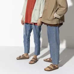 Cheap Birkenstock Arizona Lit De Pied Souple Tobacco Brown