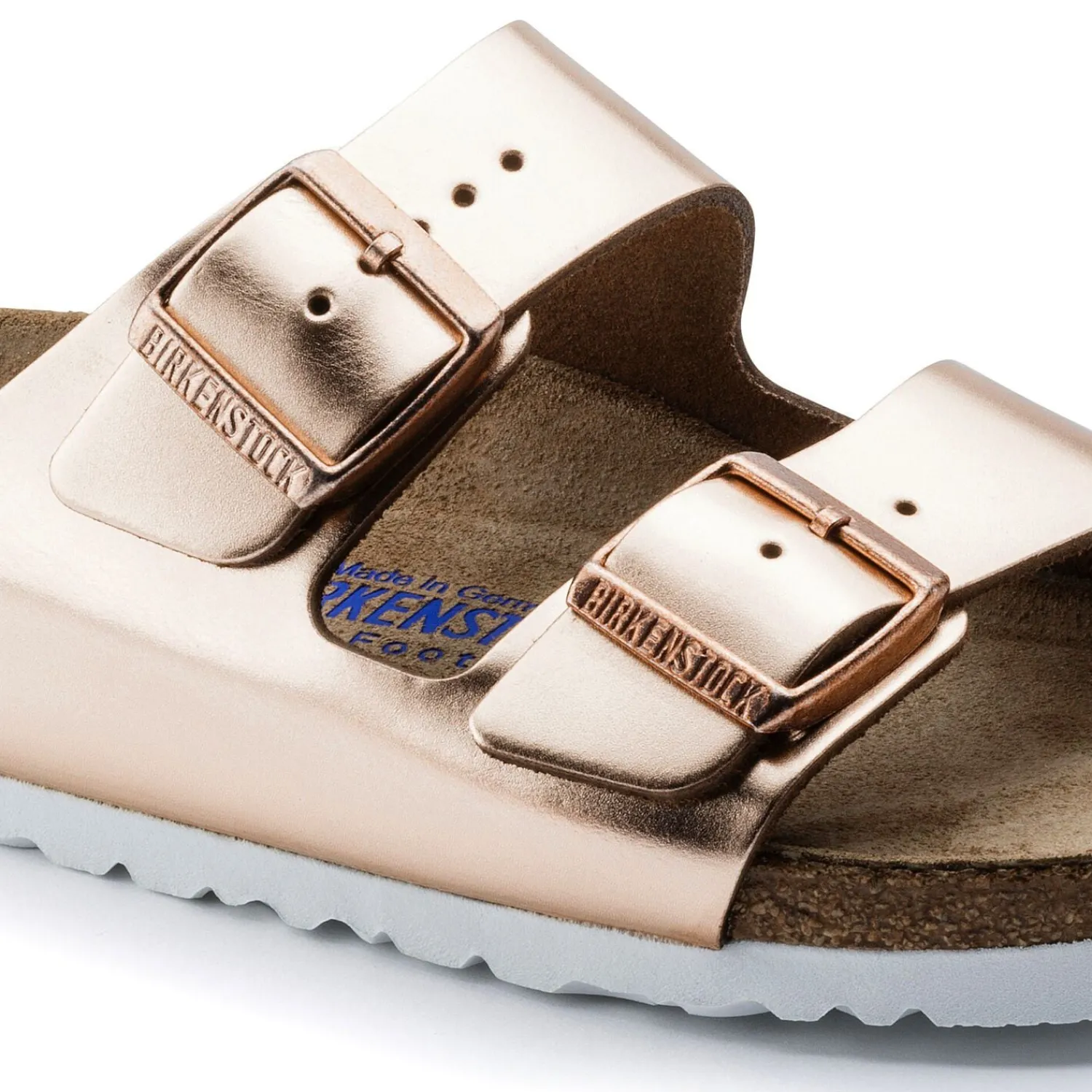 Cheap Birkenstock Arizona Lit De Pied Souple Metallic Copper