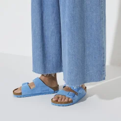 Outlet Birkenstock Arizona Lit De Pied Souple Blau