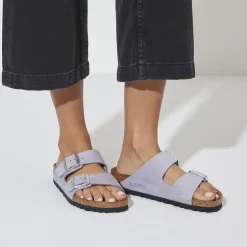 Store Birkenstock Arizona Lit De Pied Souple Purple Fog
