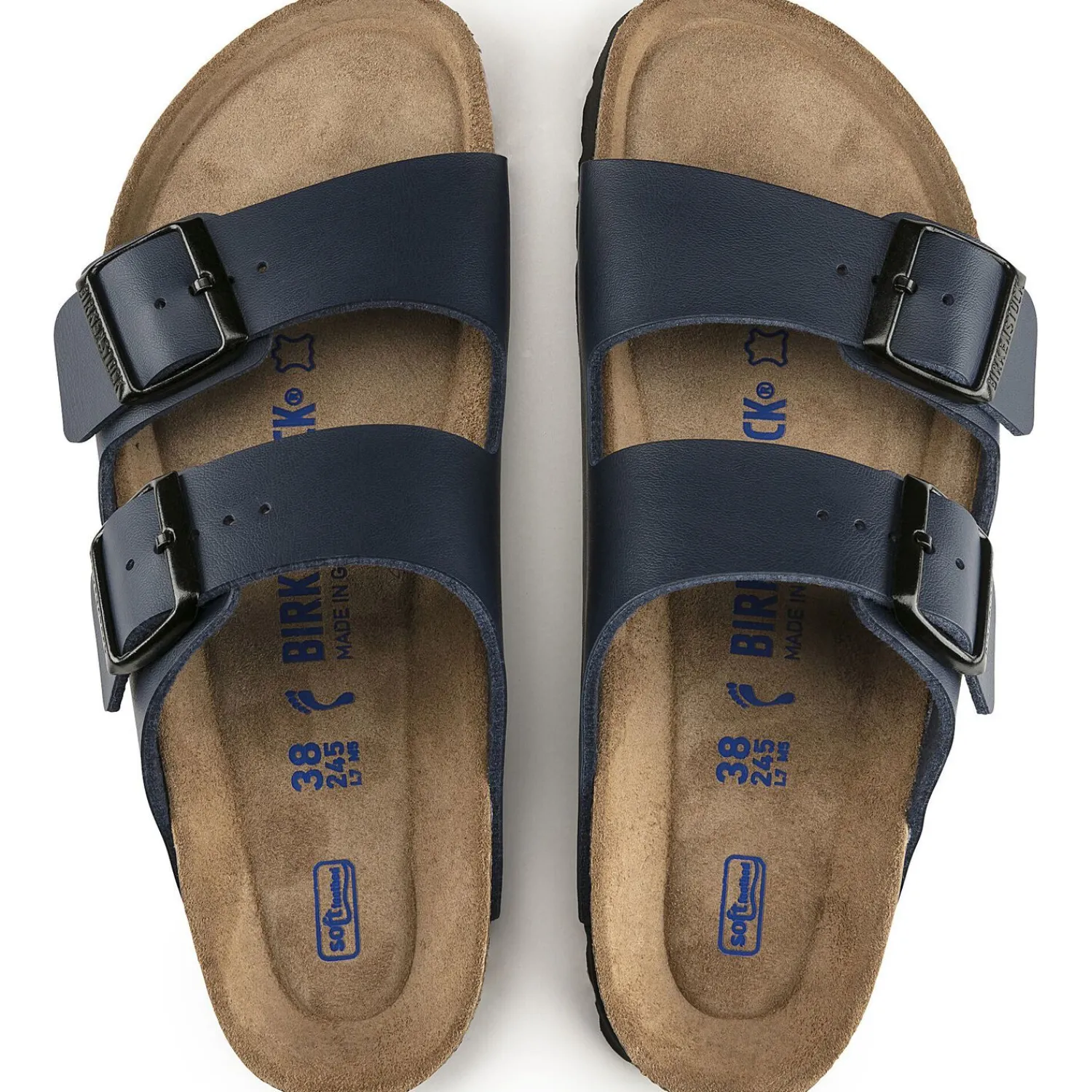 Fashion Birkenstock Arizona Lit De Pied Souple Blue