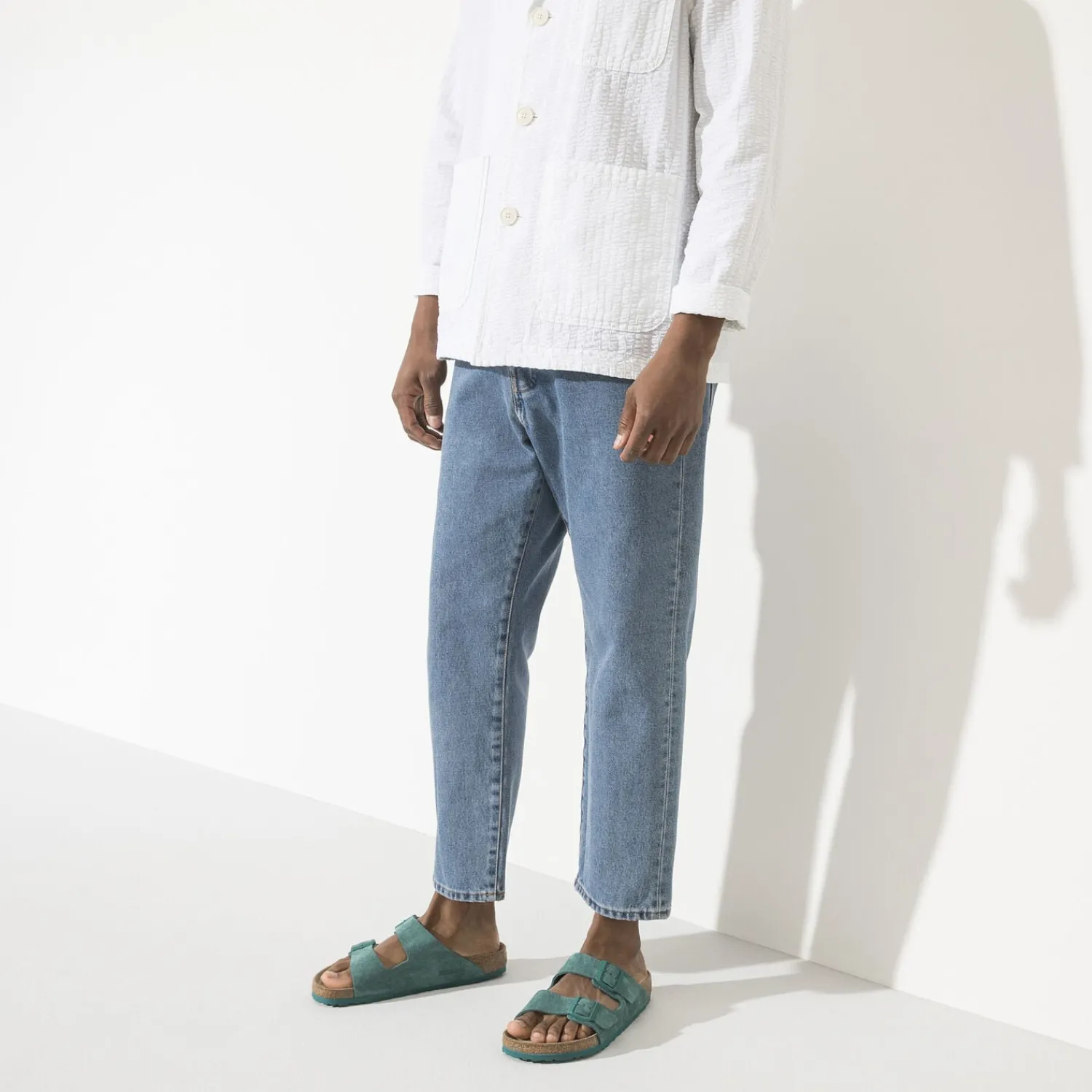 Fashion Birkenstock Arizona Lit De Pied Souple Dark Teal
