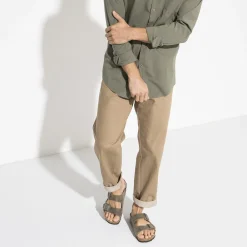 Clearance Birkenstock Arizona Lit De Pied Souple Faded Khaki