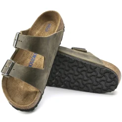Clearance Birkenstock Arizona Lit De Pied Souple Faded Khaki