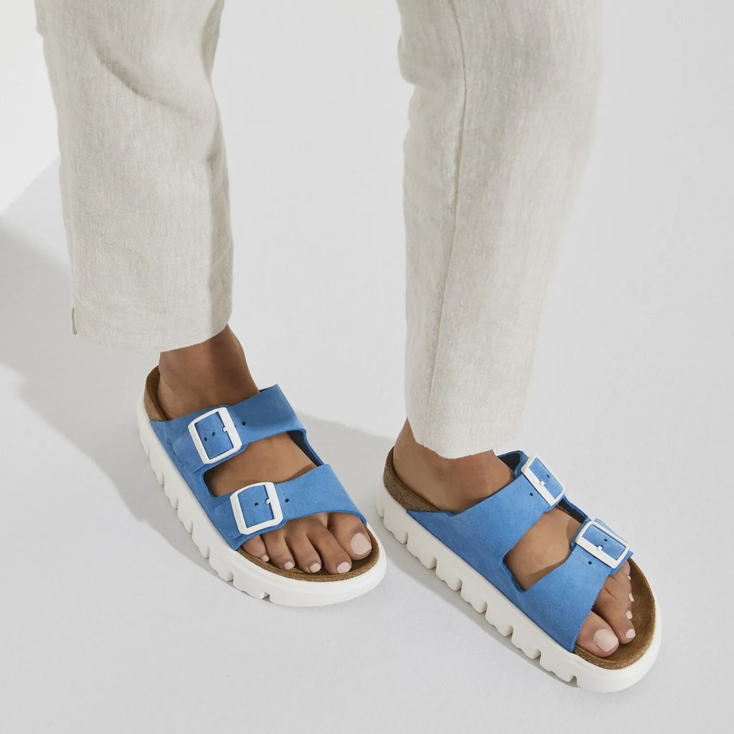 Cheap Birkenstock Arizona Pap Chunky Blau