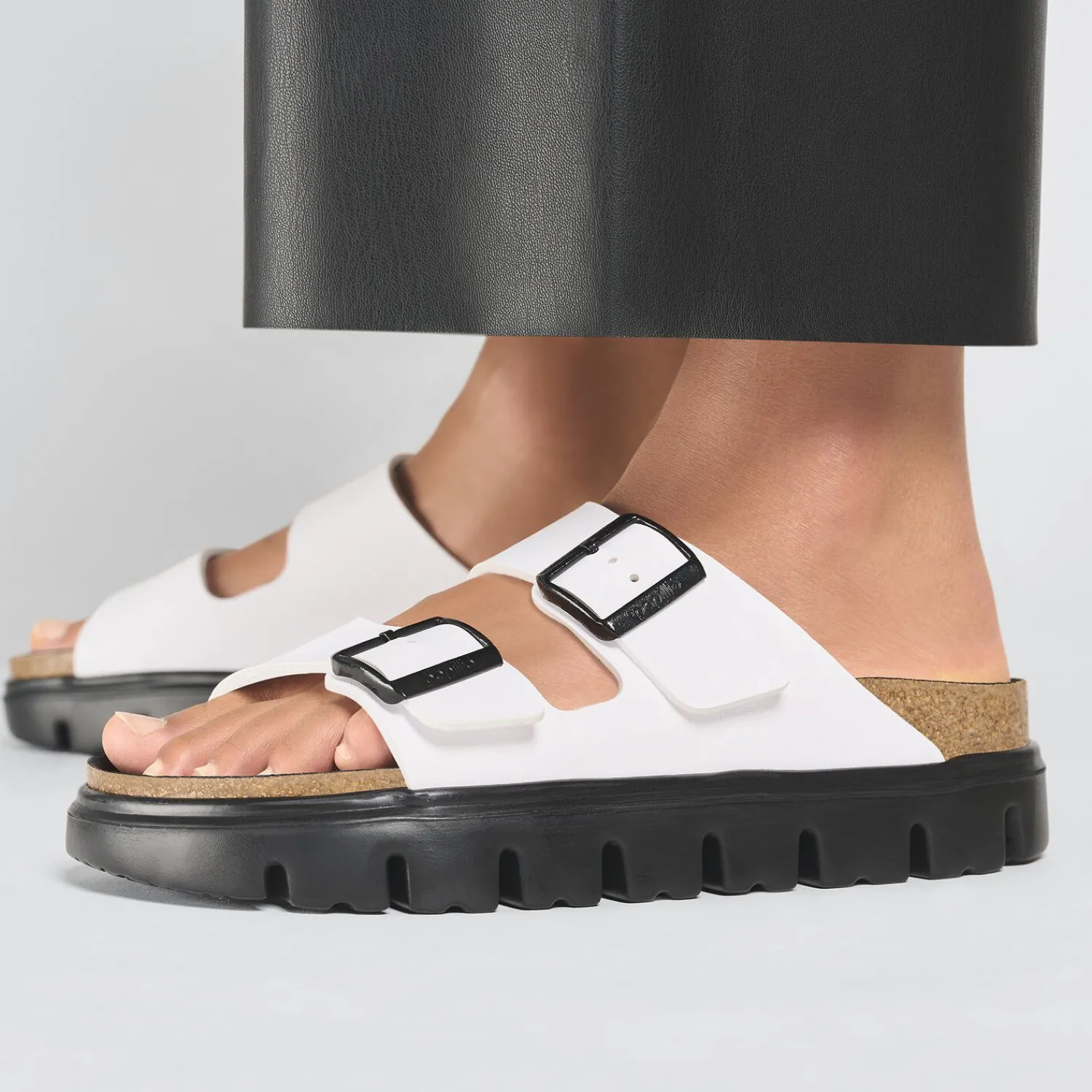 Cheap Birkenstock Arizona Pap Chunky White