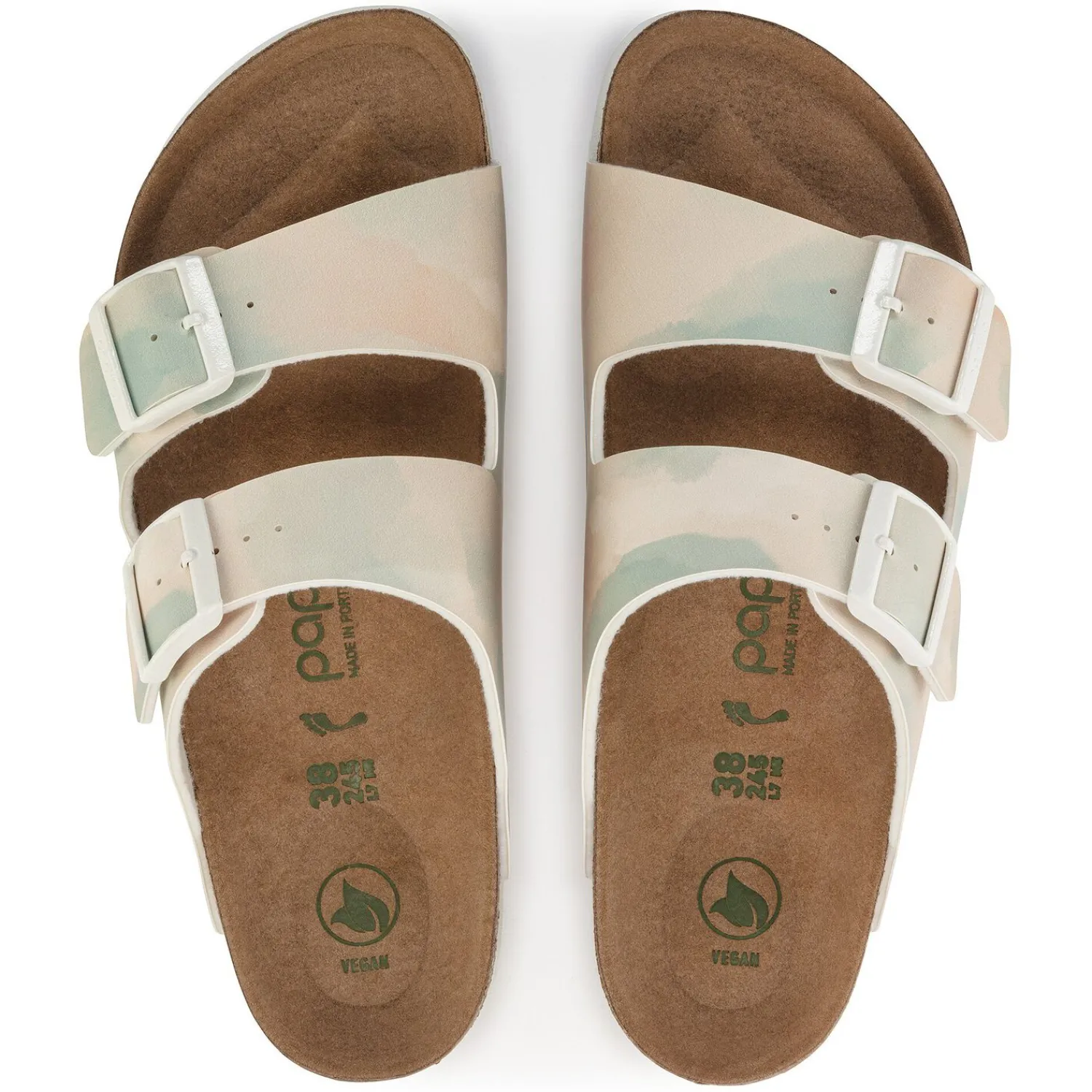 Best Birkenstock Arizona Platform Vegan Watercolor Pink/Blue