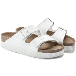 Fashion Birkenstock Arizona Platform Vegan White