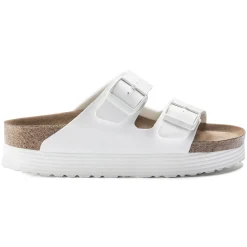 Fashion Birkenstock Arizona Platform Vegan White