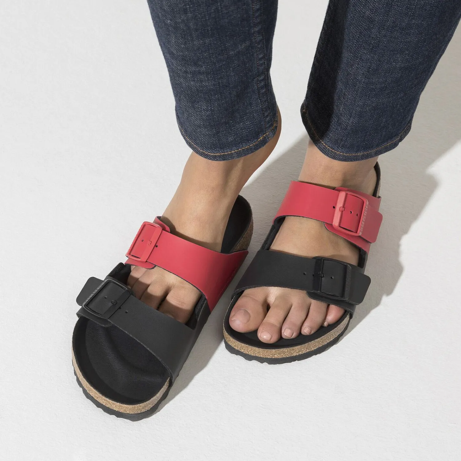 Cheap Birkenstock Arizona Split Icy Active Red