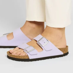 Fashion Birkenstock Arizona Vegan Soft Birki Vegan Purple Fog