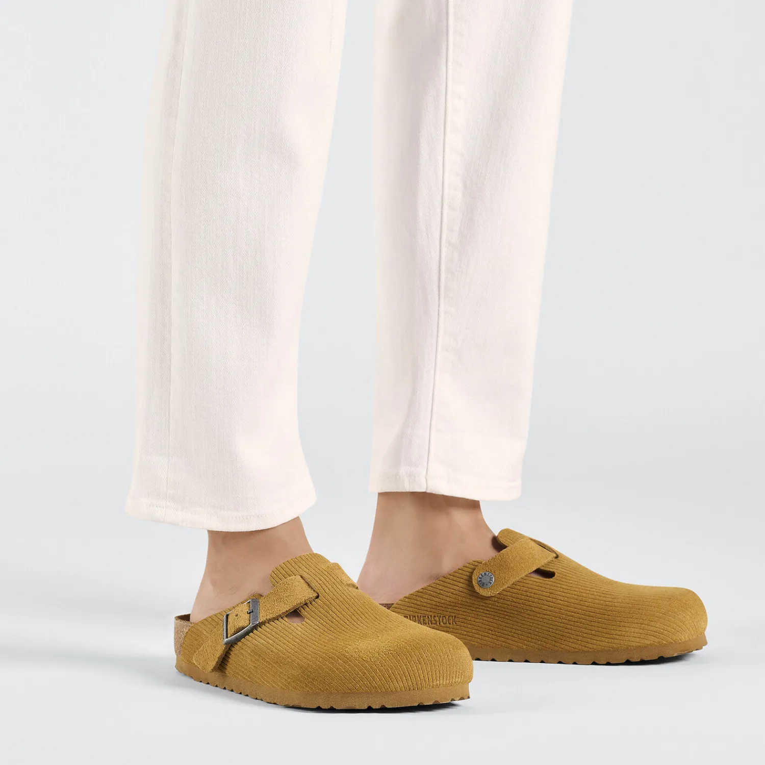 Online Birkenstock Boston Corduroy Cork Brown