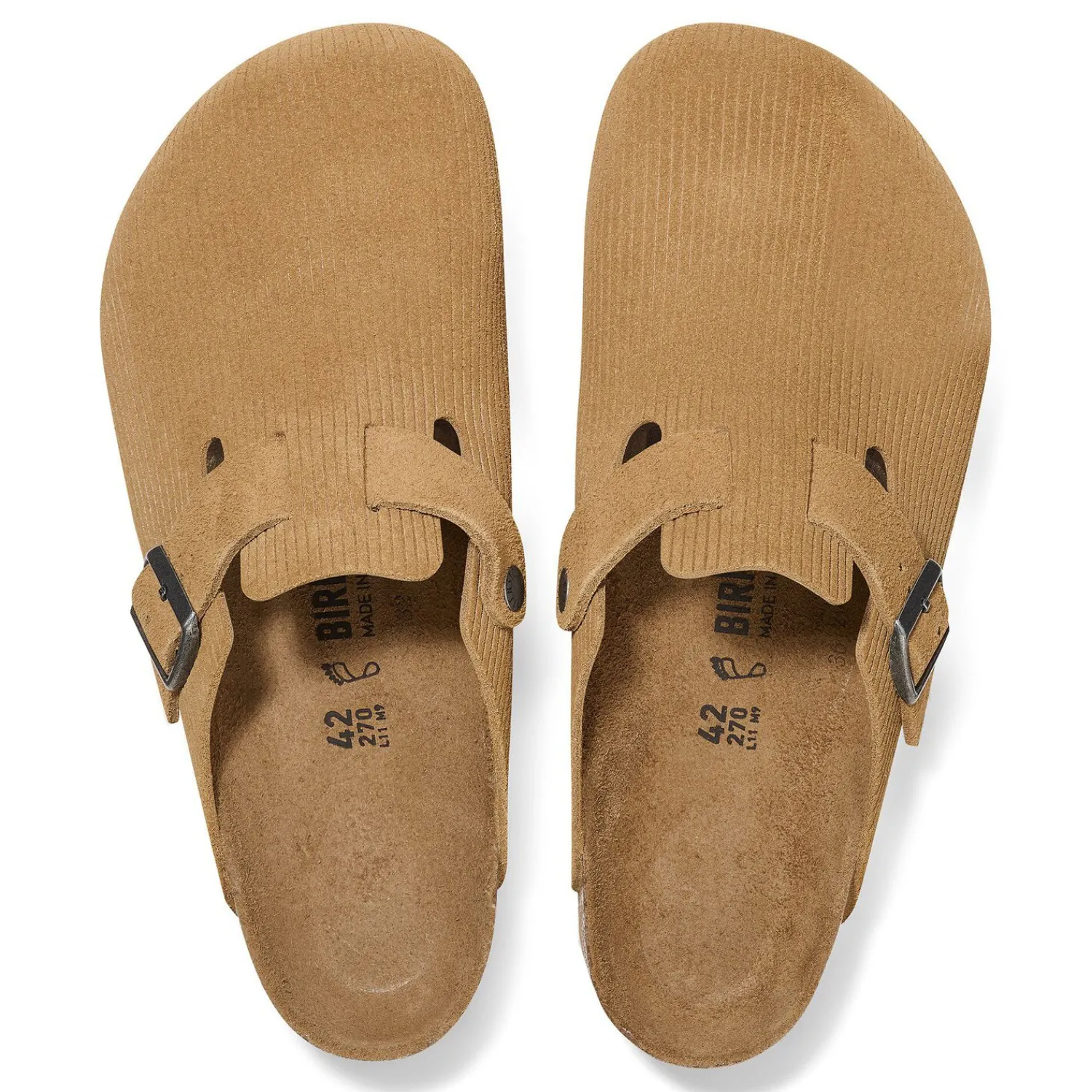 Online Birkenstock Boston Corduroy Cork Brown