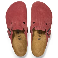 Best Sale Birkenstock Boston Corduroy Sienna Red