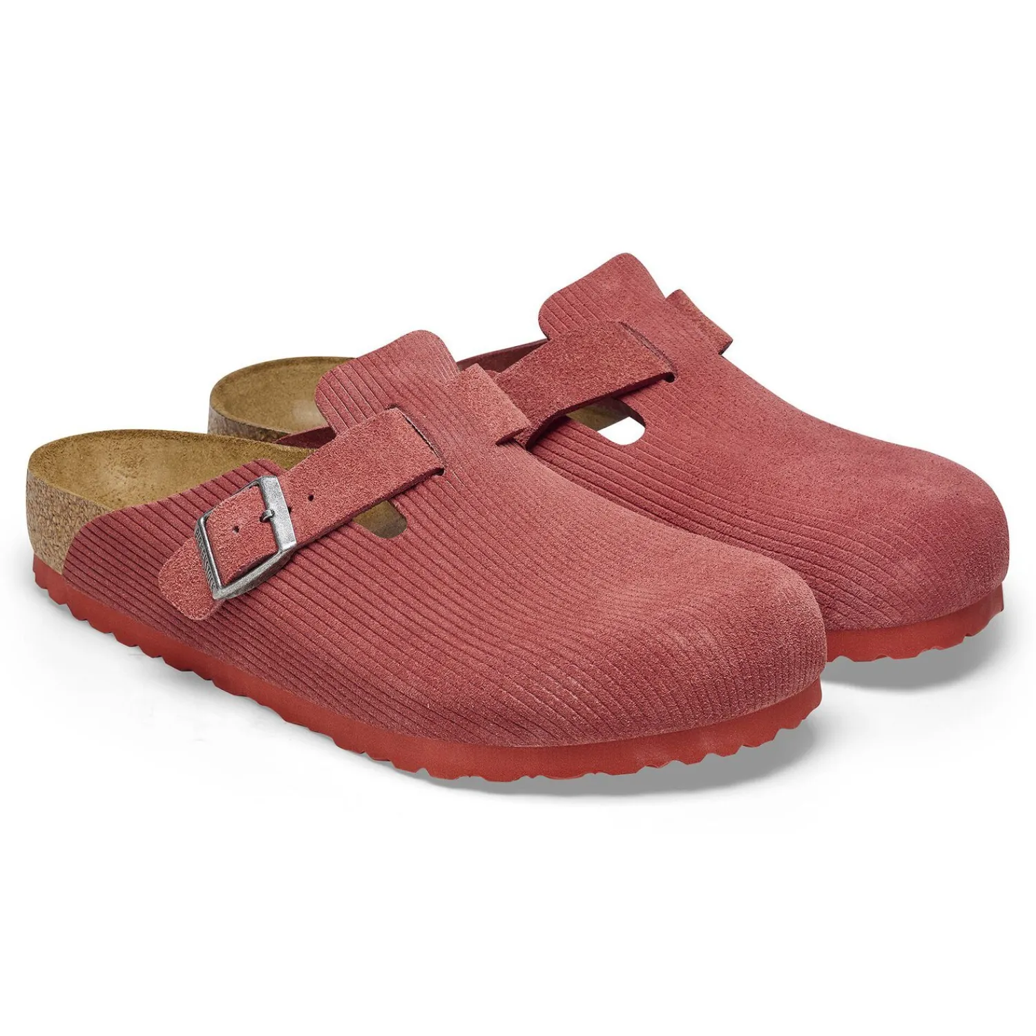 Best Sale Birkenstock Boston Corduroy Sienna Red