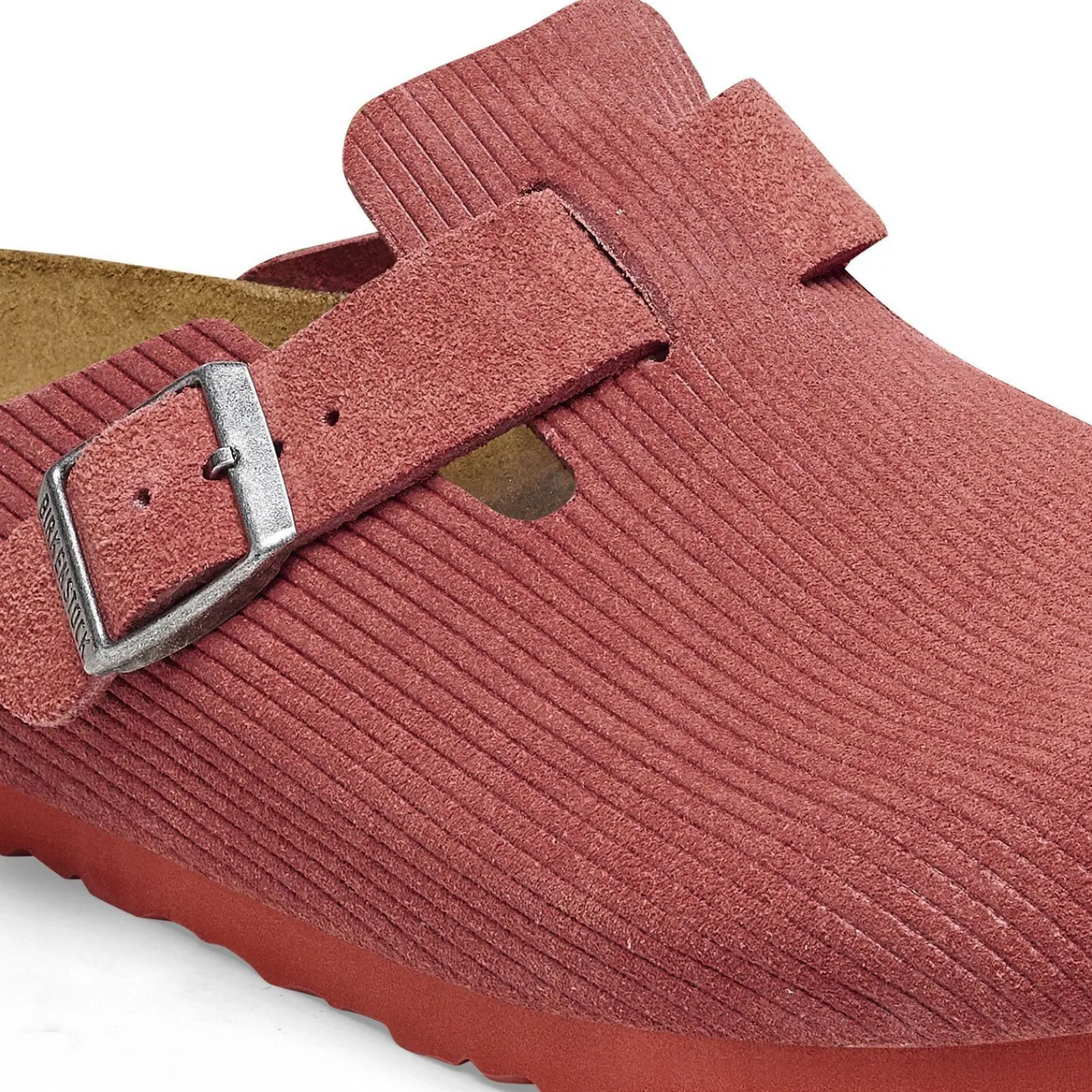 Best Sale Birkenstock Boston Corduroy Sienna Red