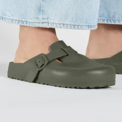 Best Birkenstock Boston Faded Khaki