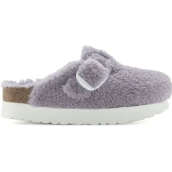 Discount Birkenstock Boston Big Buckle Platform Purple Fog
