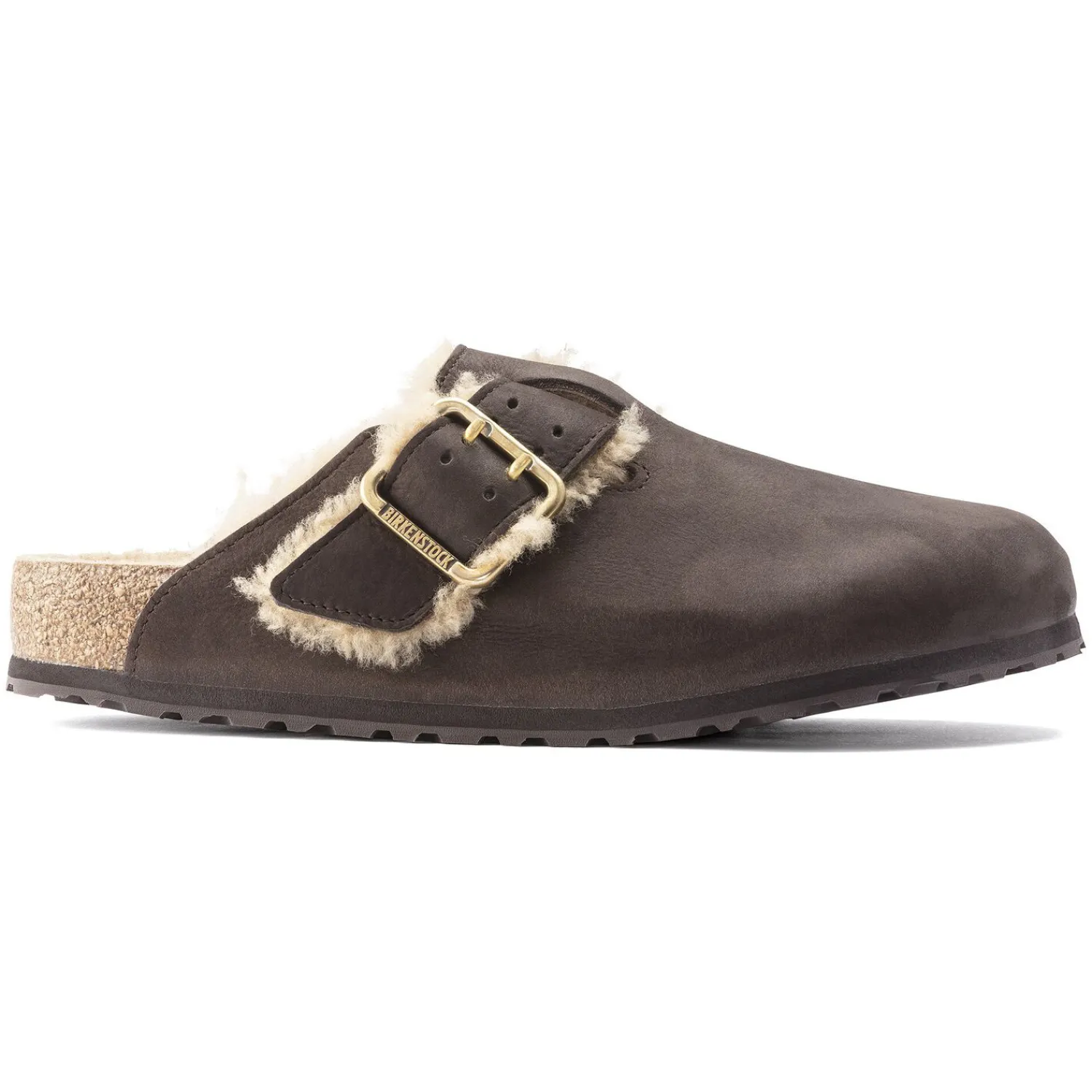 New Birkenstock Boston Bold Shearling Espresso