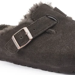 Online Birkenstock Boston En Fourrure D'Agneau Mocha