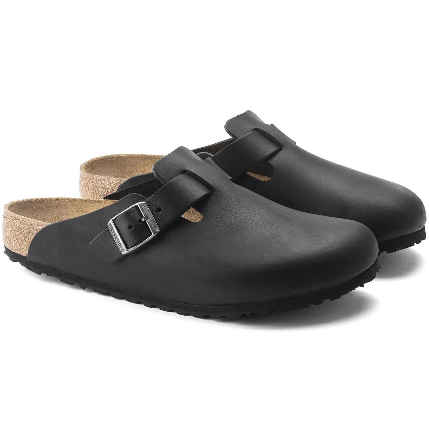 Discount Birkenstock Boston Grip Vintage Wood Black