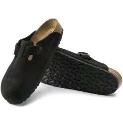 New Birkenstock Boston Lit De Pied Souple Black
