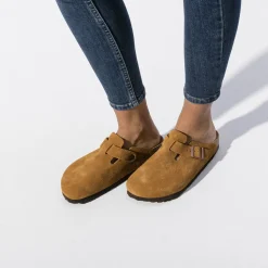 Sale Birkenstock Boston Lit De Pied Souple Mink
