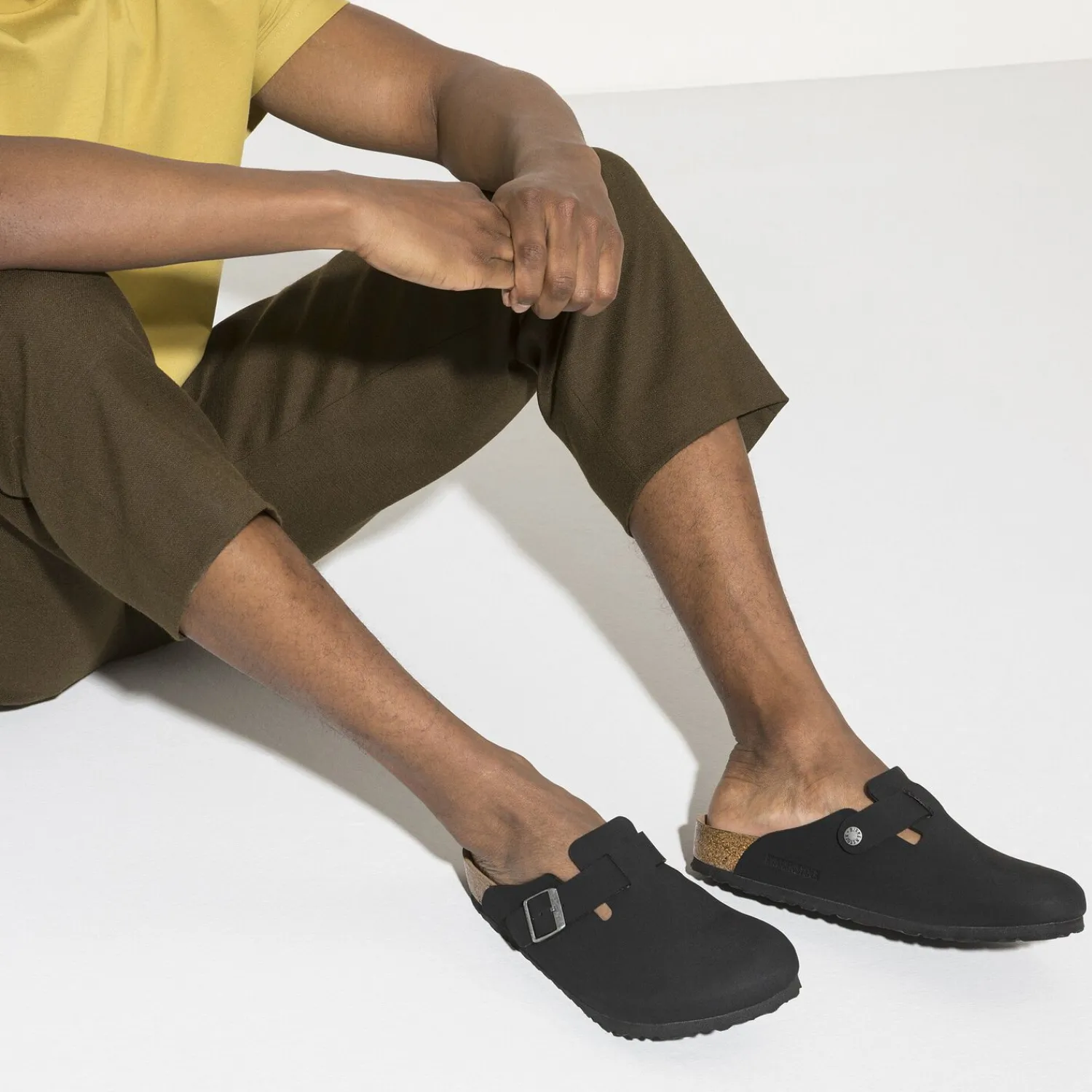 New Birkenstock Boston Vegan Black