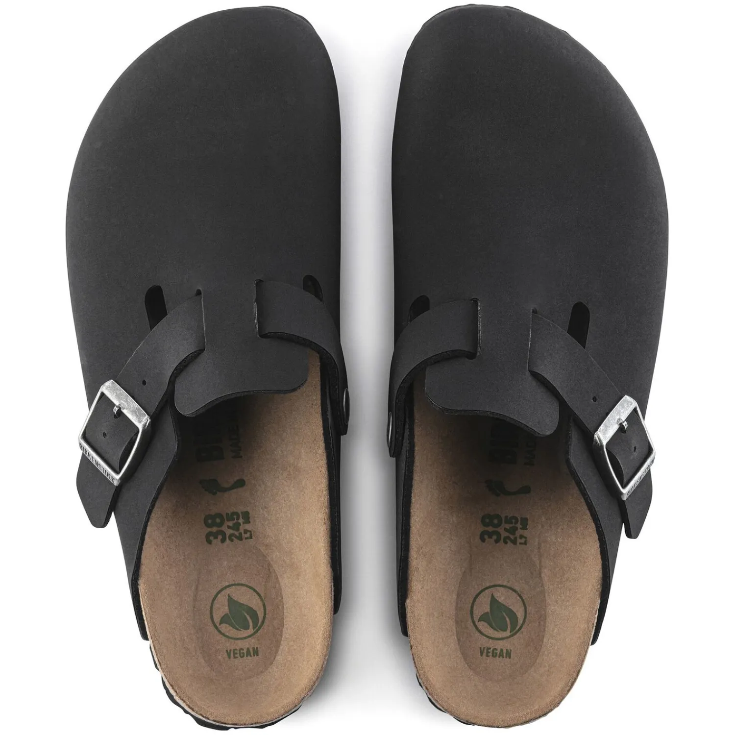 New Birkenstock Boston Vegan Black